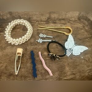 Miscellaneous Hair Accessories- Set of 9 - Hair Accessory Lot